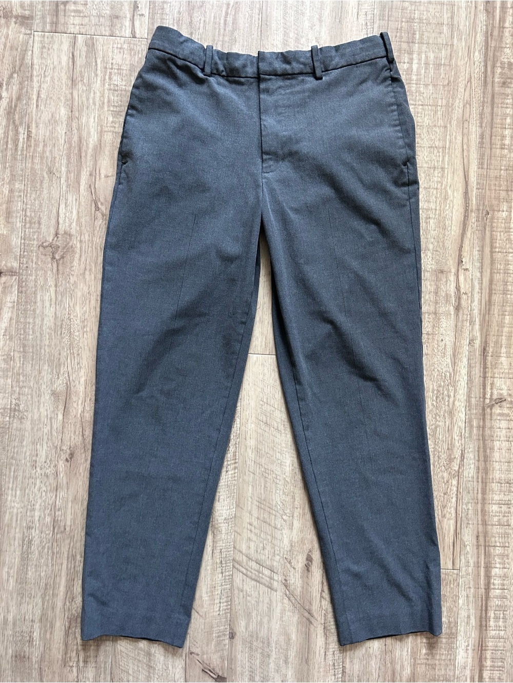 Uniqlo closet staple basic neutral Pants Charcoal Gray office casual capsule